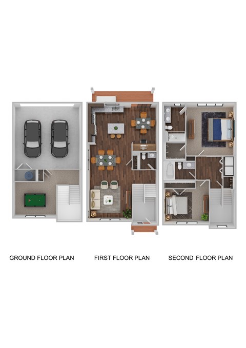 A diagram shows the layout of a car, a house, and a car.